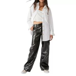 Free People Star Crossed Lovers Straight Pants Size NWOT Size 6 B1002